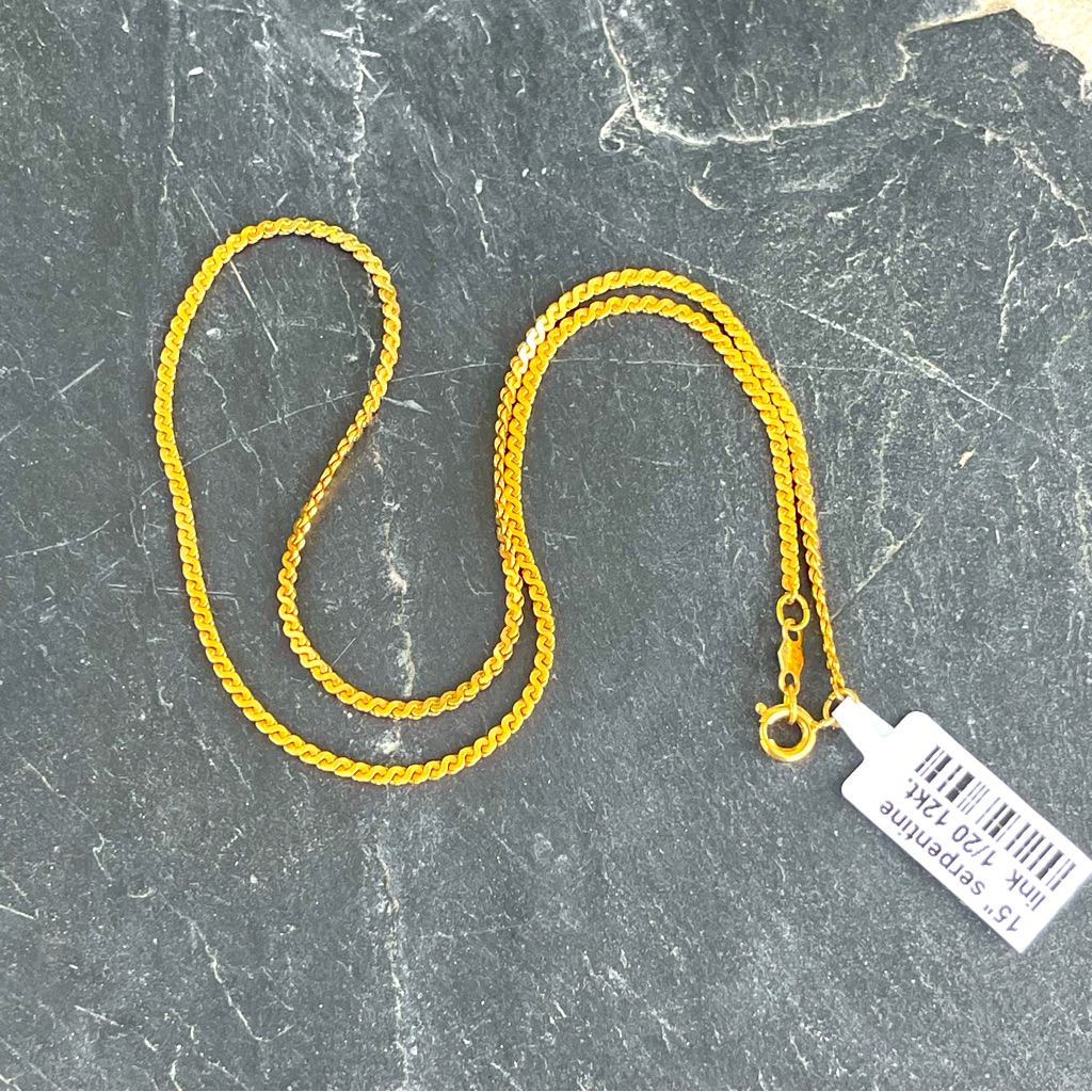 Goldfilled Speidel 120th 12kt Gold Filled 15 Chain Necklace 67$
